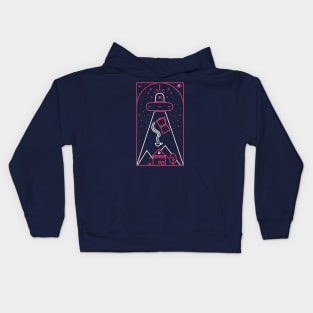 coffee abduction for aliens. Kids Hoodie